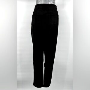NWOT Andrew Marc Faux Suede Ponte Pants Sz XL/Black